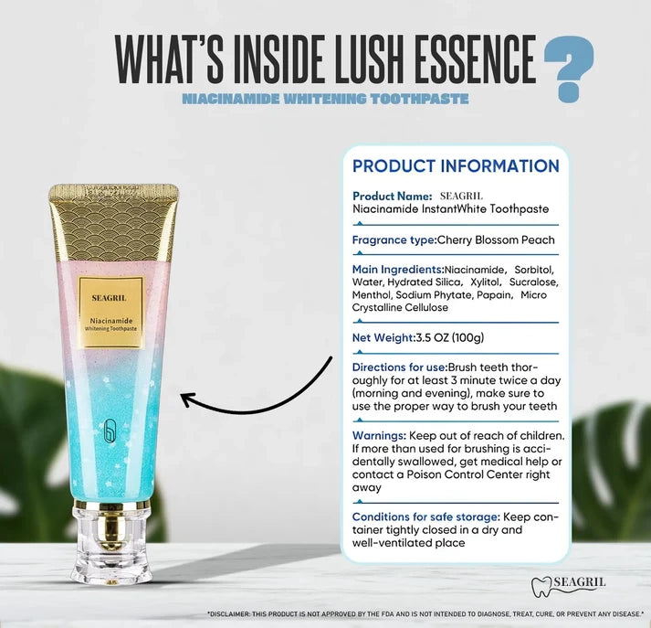 💖Niacinamide toothpaste for dazzling white teeth🦷Pearly white teeth🦷The new secret weapon for your smile!
