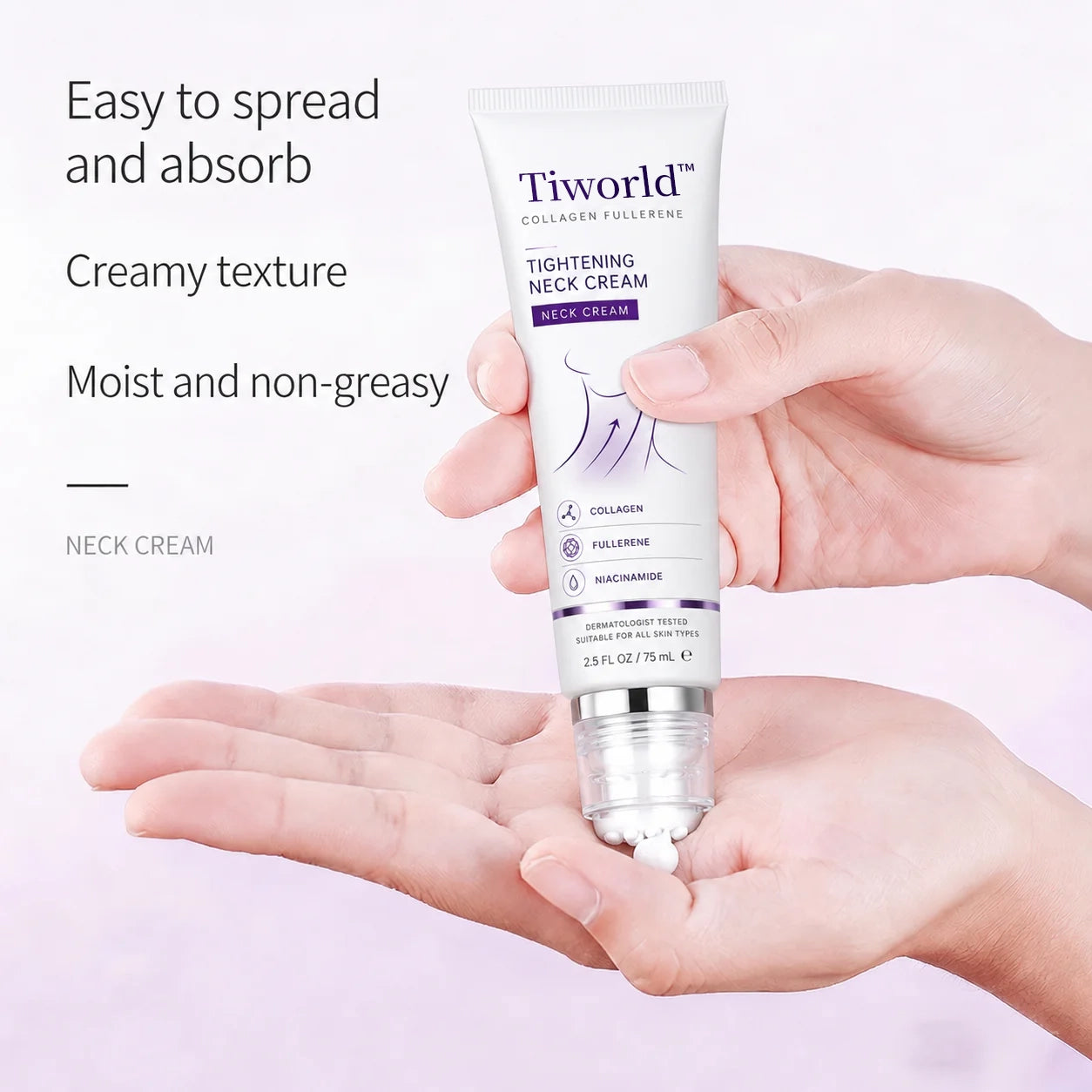 ✨Tiworld™ Instant Neck Lift Cream  — 🧴 Infused with Retinol & Hyaluronic Acid | Firms the Neck, Reduces Wrinkles & Double Chin