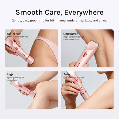 2-in-1 Painless Bikini Hair Trimmer