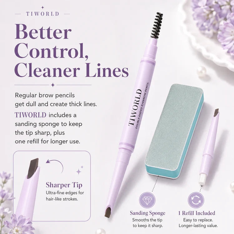 Feather Edge Brow Pencil 3-in-1 Kit (Pencil + Refill + Sanding Sponge)
