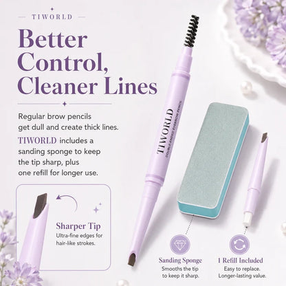 Feather Edge Brow Pencil 3-in-1 Kit (Pencil + Refill + Sanding Sponge)