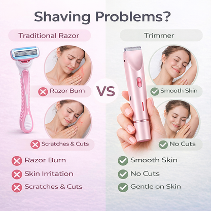 2-in-1 Painless Bikini Hair Trimmer
