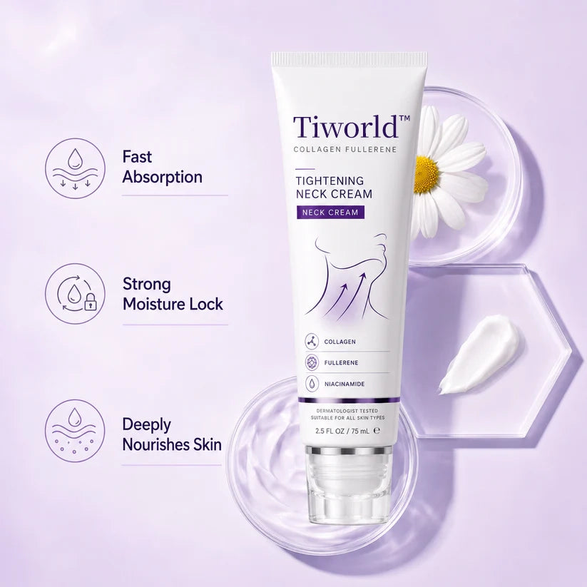 ✨Tiworld™ Instant Neck Lift Cream  — 🧴 Infused with Retinol & Hyaluronic Acid | Firms the Neck, Reduces Wrinkles & Double Chin