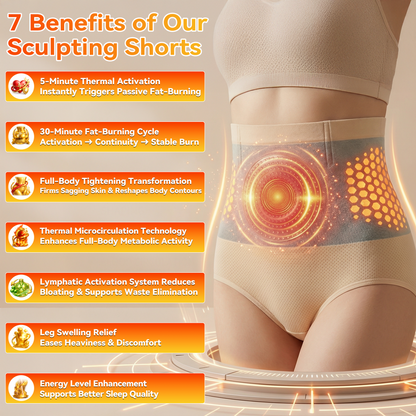 Honeycomb Slimming Pants 4-In-1 Thermo-Matrix Sculpting & Sweat-Enhancing Shorts