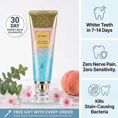💖Niacinamide toothpaste for dazzling white teeth🦷Pearly white teeth🦷The new secret weapon for your smile!